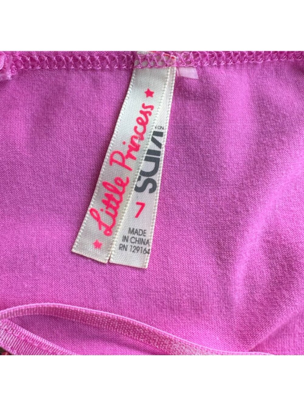 COTTON ON Kids Superhero Dress Girls 7 Pink Tulle Gold Sequin Costume Party Dres - Picture 6 of 6